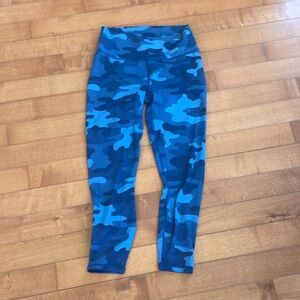 Fabletics PowerHold Blue Camo Leggings